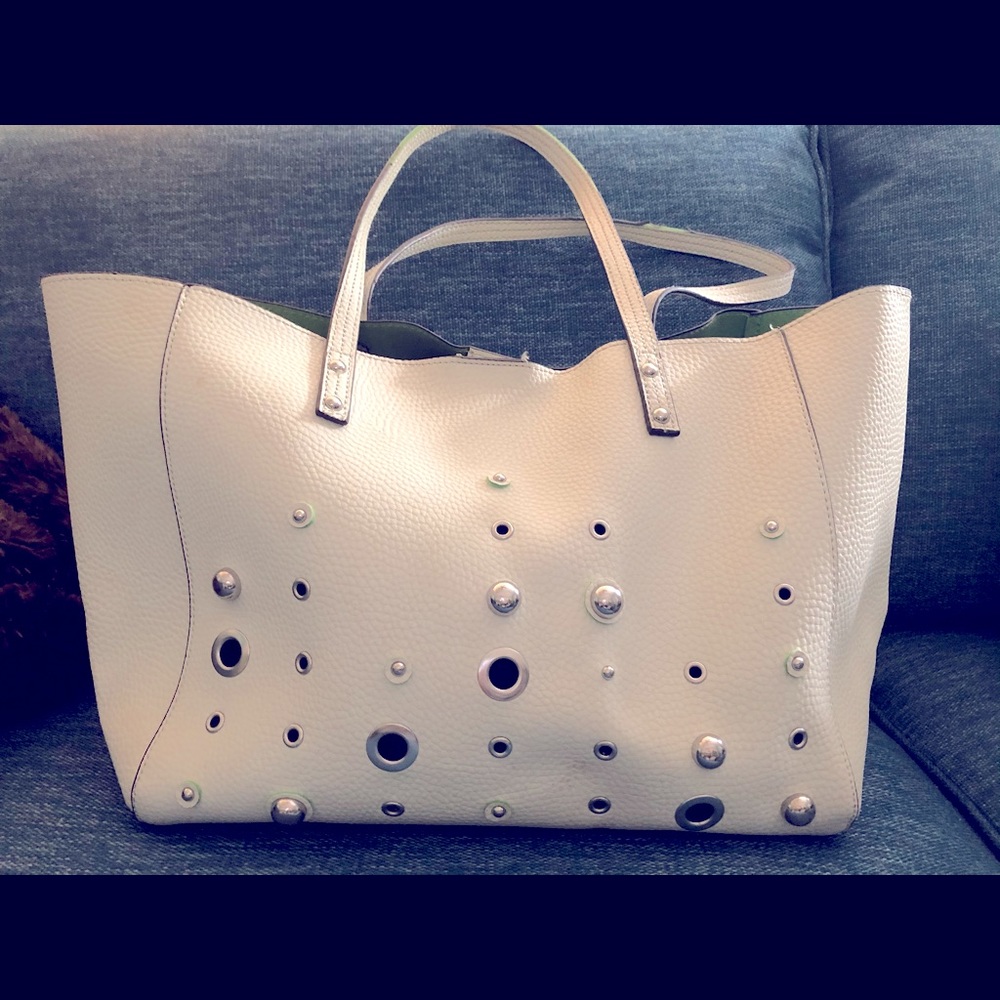 Light white-ish green handbag